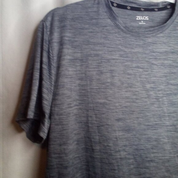 Zelos Shirt Mens L Short Sleeve Active Athletic Gray - Picture 9 of 13